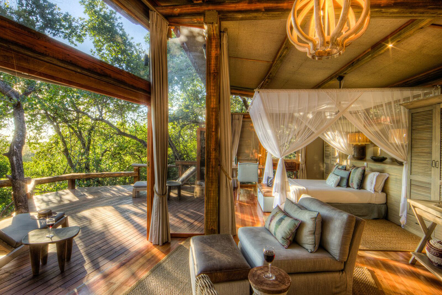 Luxury safari suites.
