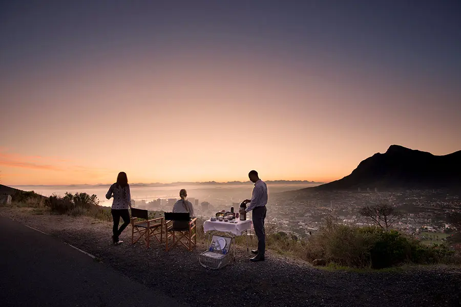 Enjoy a sunrise breakfast on Lions Head.