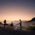 Enjoy a sunrise view of Cape Town's famous Table Mountain.