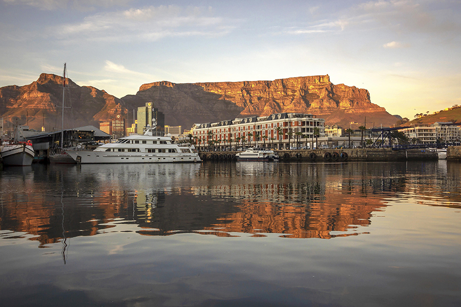 Enjoy a luxury stay at Cape Grace with views of Table Mountain.