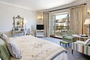 Habitación de lujo Table Mountain en el Cape Grace Hotel.