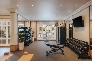 The gym at Cape Grace.