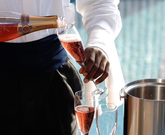 End the day with a glass of bubbles - though you're welcome to start with one as well!