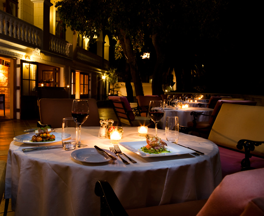 All our accommodation recommendations offer table-for-two, candle-lit dining.