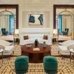 The grand lobby of the Cape Grace Hotel. 