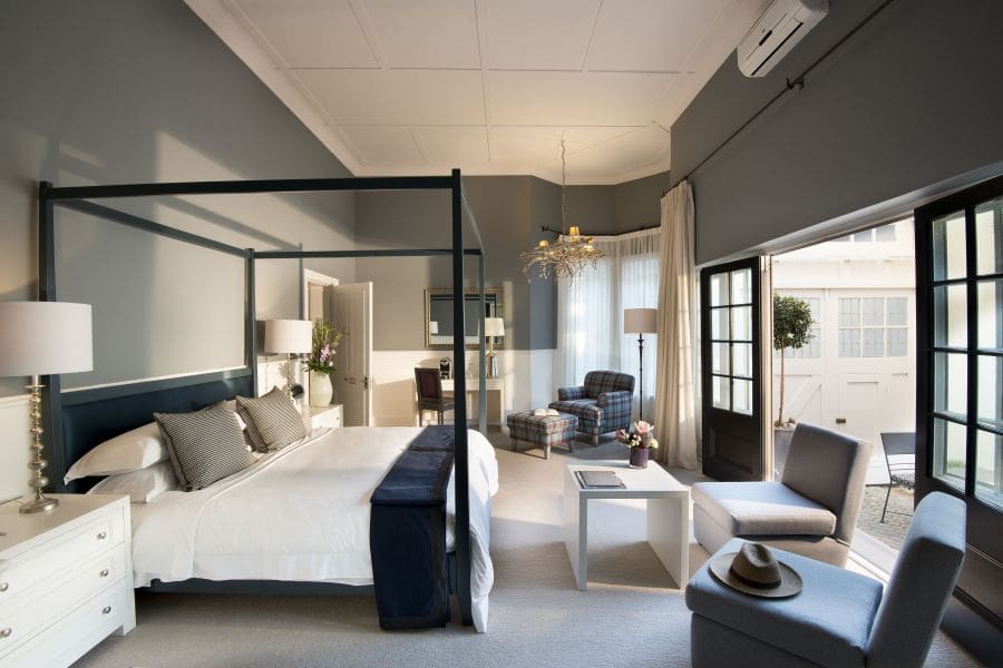 Stay in the light and airy luxury suite.