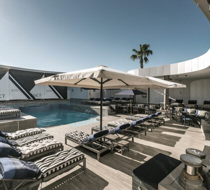 Spend the day lounging by the pool.