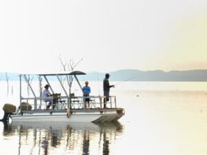 A private setting on Lake Kariba means Changa Safari Camp offers activities ranging from game drives to fishing.