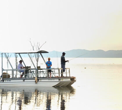 A private setting on Lake Kariba means Changa Safari Camp offers activities ranging from game drives to fishing.