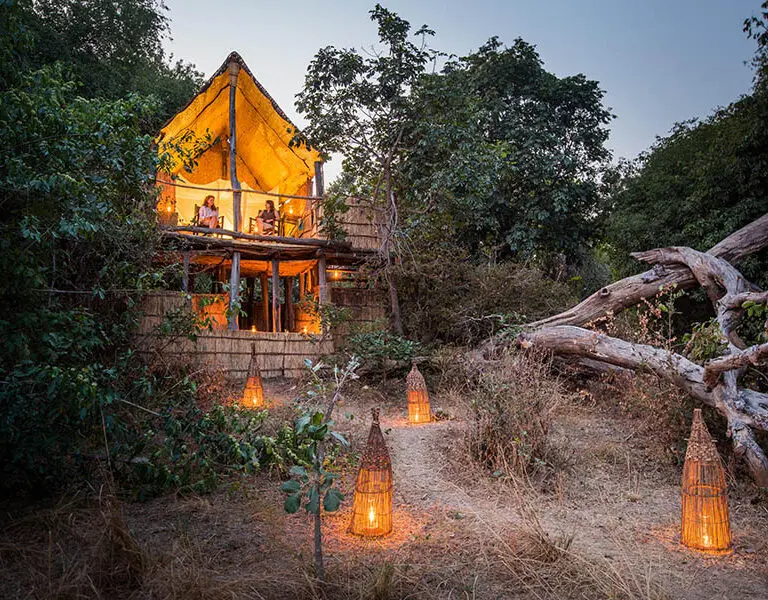 The Chikoko chalets are completely immersed in nature. 