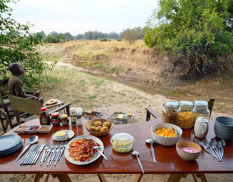 Breakfasts are a treat. 