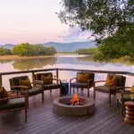 Enjoy golden hour on the deck.