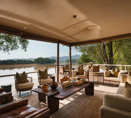 Views of the lagoon from camp. 