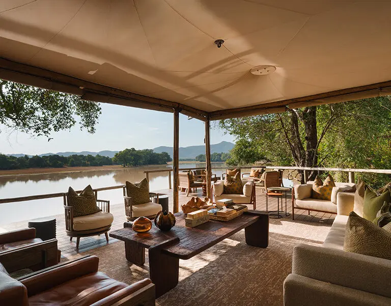 Views of the lagoon from camp. 