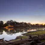 Chindeni at sunset. 