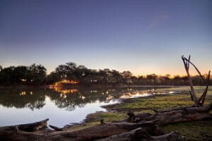 Chindeni at sunset. 