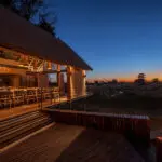 Dine on sumptuous meals as the sun sets.