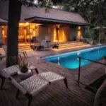 Take a dip in Chitabe Camps swimming pool.