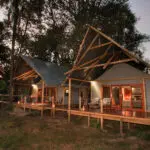 Unidades familiares en Chitabe Lediba.