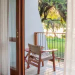 La veranda de una habitación Safari.