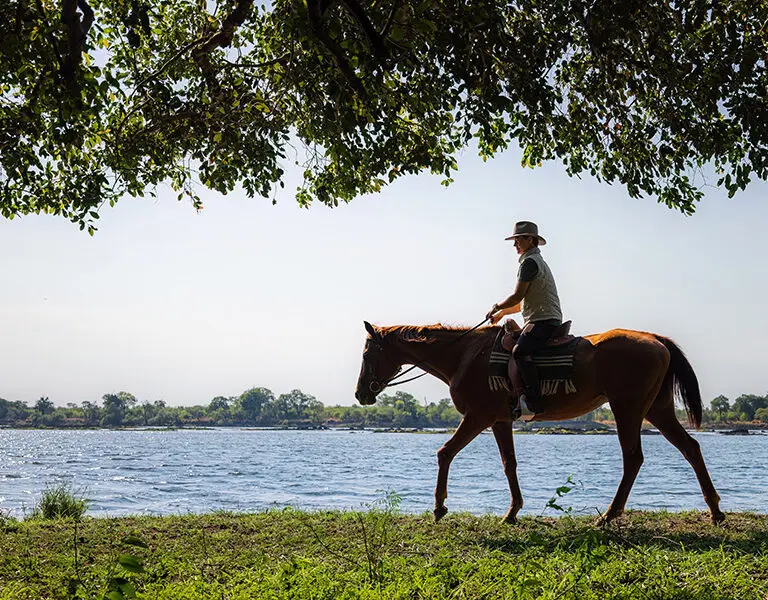 Horseback riding at Chundukwa.