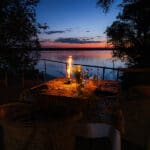 Una cena romántica en la terraza. 