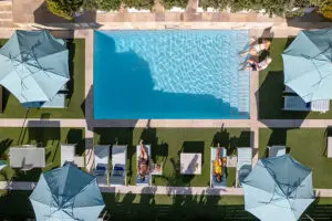 The Clarendon Bantry Bay garden and Swimming pool.