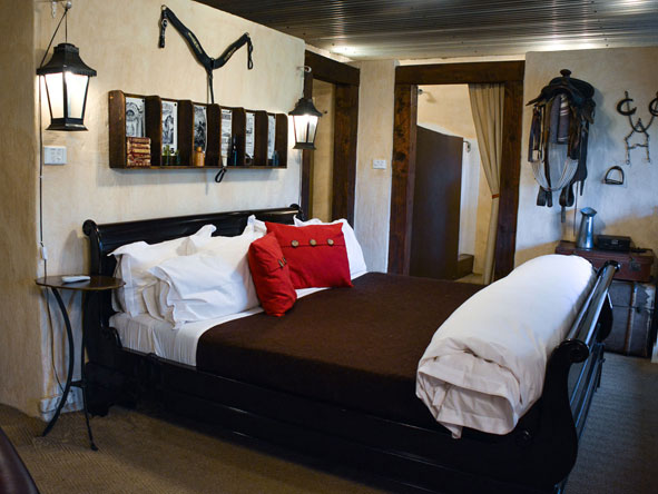 Each individually decorated lodge bedroom captures an element of country life.
