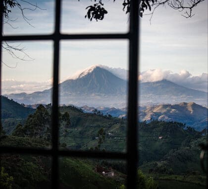Clouds Mountain Gorilla Lodge está considerado el alojamiento más alto de Uganda, y con vistas como éstas, ¡merece la pena quedarse!