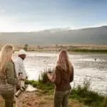 Parada para tomar un café con avistamiento de hipopótamos Sanctuary Ngorongoro Crater Camp.