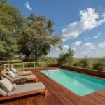 Cool off in the camp swimming pool.