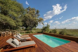 Cool off in the camp swimming pool.