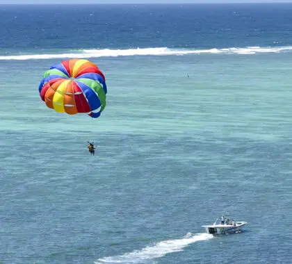 Adventure activities abound. 