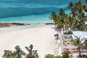 The beach right on the doorstep.