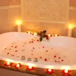 Stylish bathrooms.