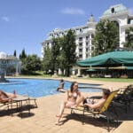 Unwind by the pool area.