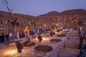 Dining at Damaraland.