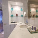 Spacious bathrooms.