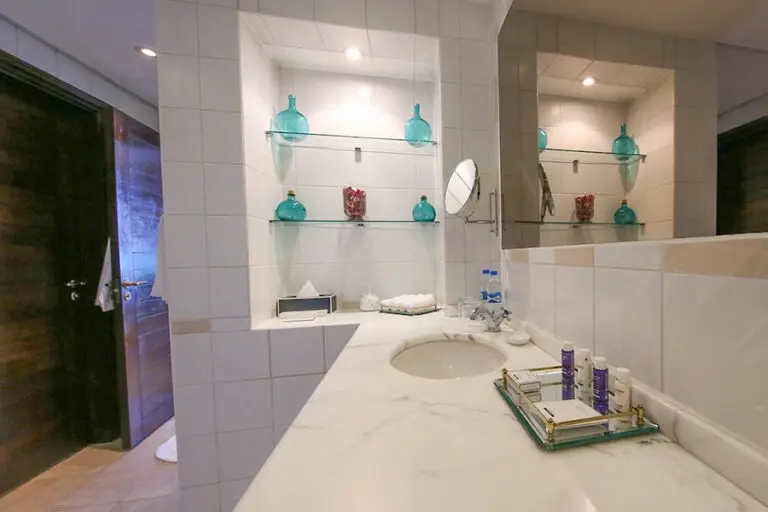 Spacious bathrooms.