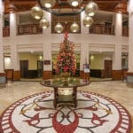 The entrance to the Dar Es Salaam Serena Hotel.
