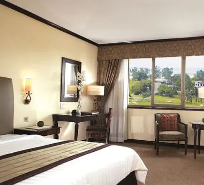 Sleep soundly in your king-sized bed.