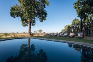 Piscina en el campamento de Davison.