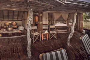 The suites offer a comfortable and cosy space for undisturbed dreams of the African wilderness.