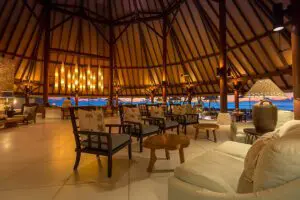 Comfortable lobby lounge.