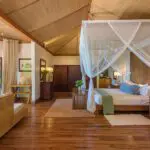 Spacious and well-appointed Beach Villa bedroom.