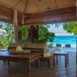 Beach villa terrace.