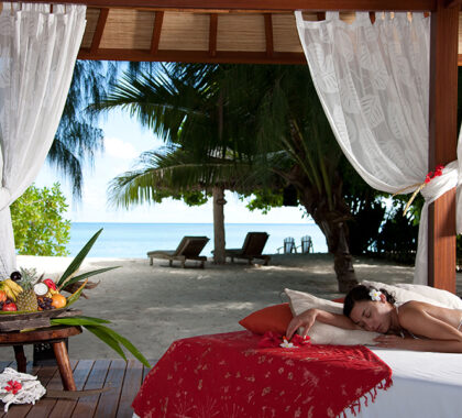 Take a relaxing spa massage at Denis Private Island Lodge.