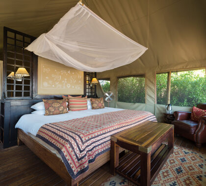 Your spacious retreat at Desert Rhino Camp.