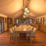 Enjoy delicious dinner after a day out in the wild. 