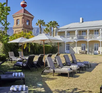 Unwind on a sun lounger at the pool.